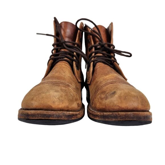 Teysha Handmade Ankle Lace up Leather Geometric Textile Boho Boots - Picture 6 of 12